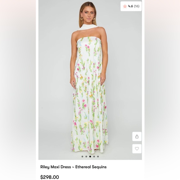 Show Me Your MuMu Dresses & Skirts - Show Me Your MuMu White Floral Maxi Dress